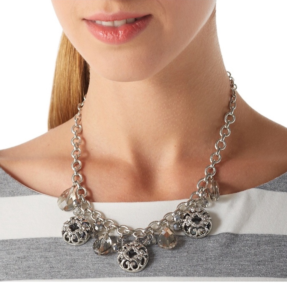 WHBM FILIGREE CHARM NECKLACE